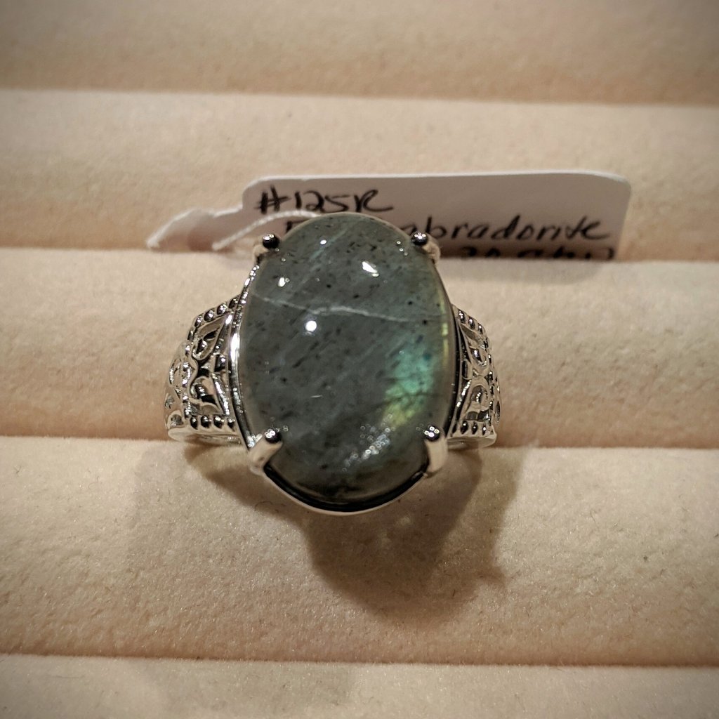 Fire Labradorite Ring